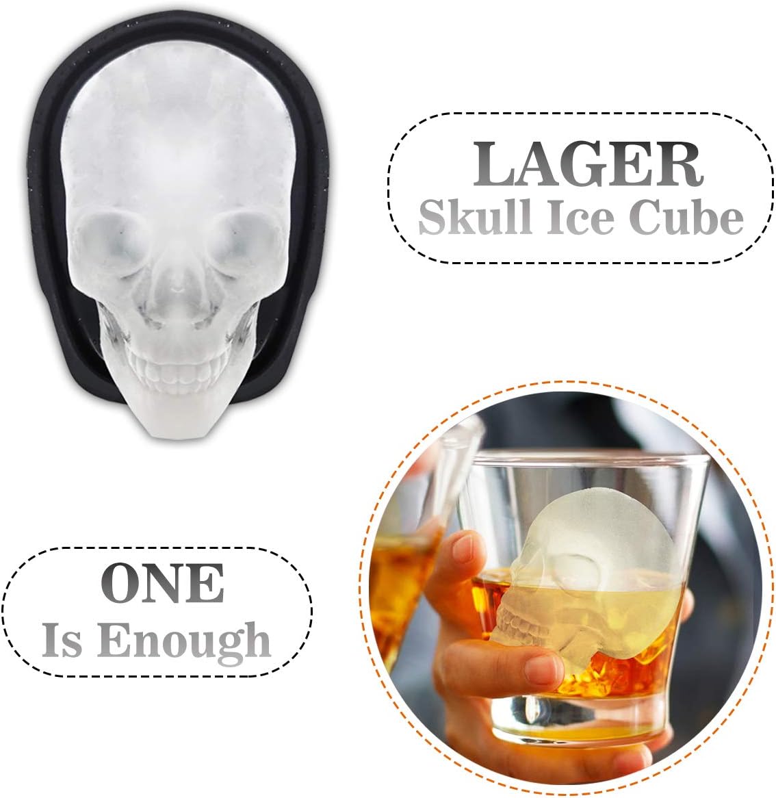 Crystal Skull XL Ice Mold