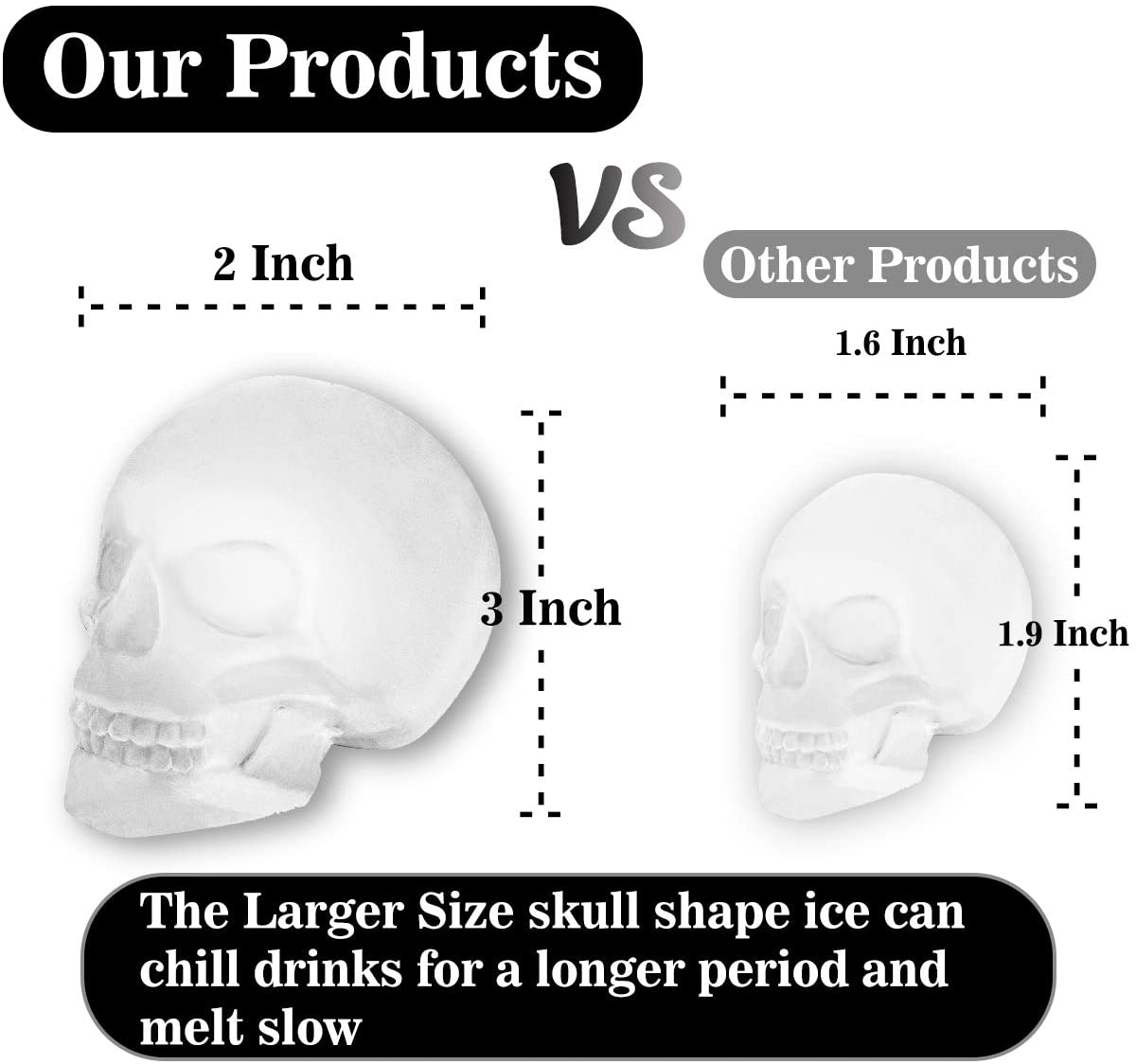 Crystal Skull XL Ice Mold