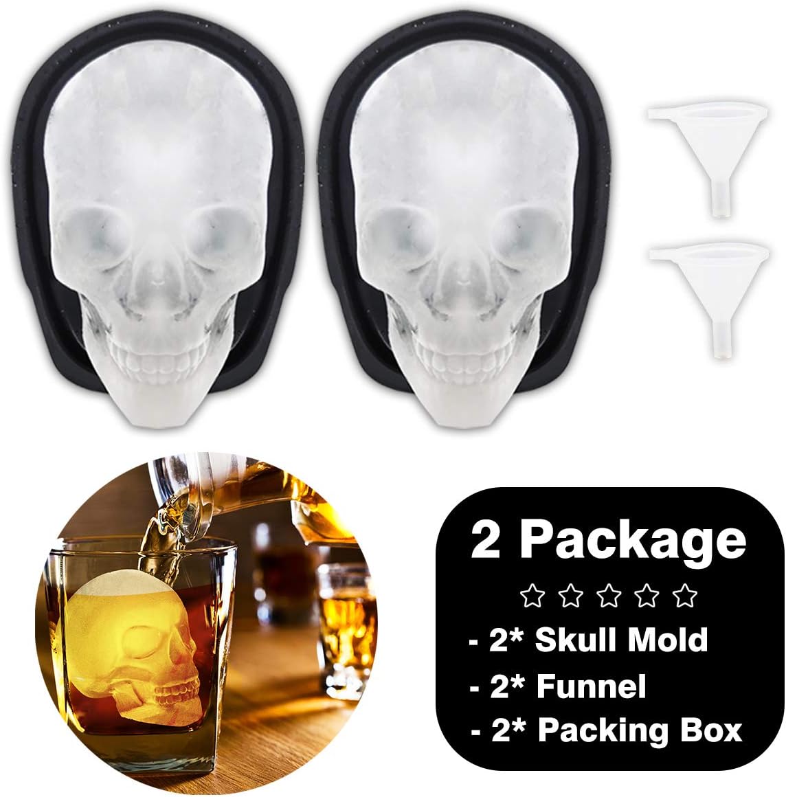 Crystal Skull XL Ice Mold