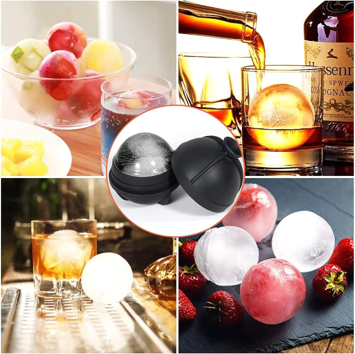 Crystal Sphere Ice Mold