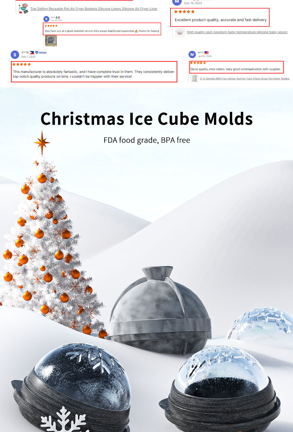 Snowflake Ice Mold