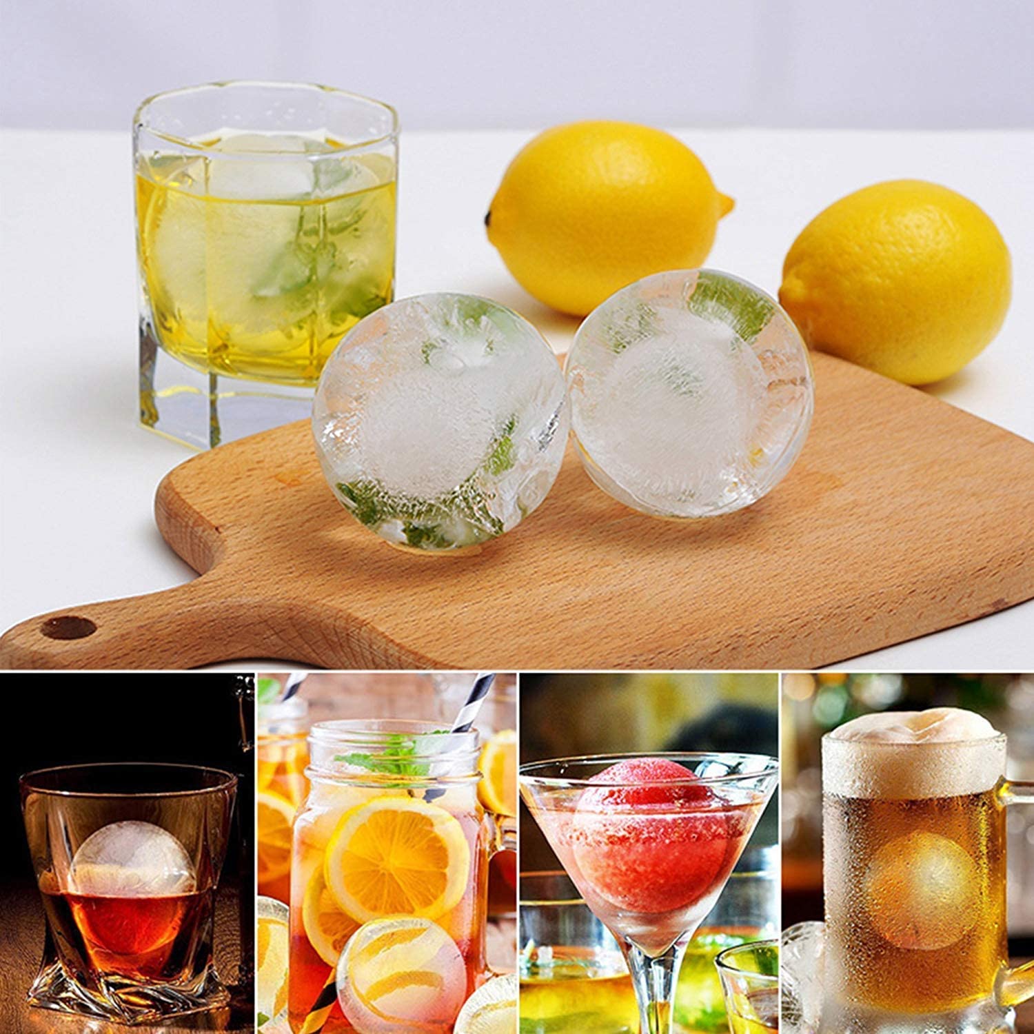 Crystal Sphere Ice Mold
